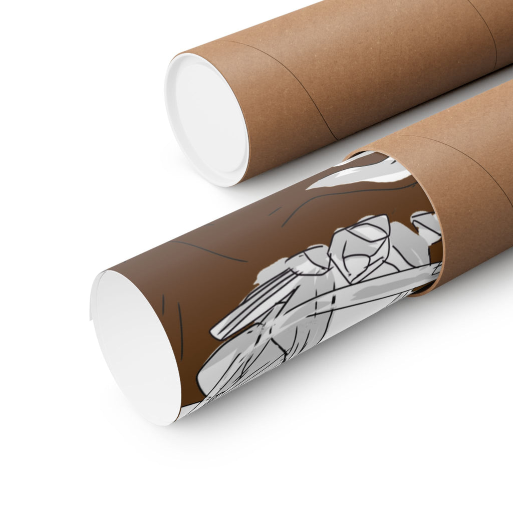 Bunny Monk Fantasy Poster — Matte Vertical Art Print